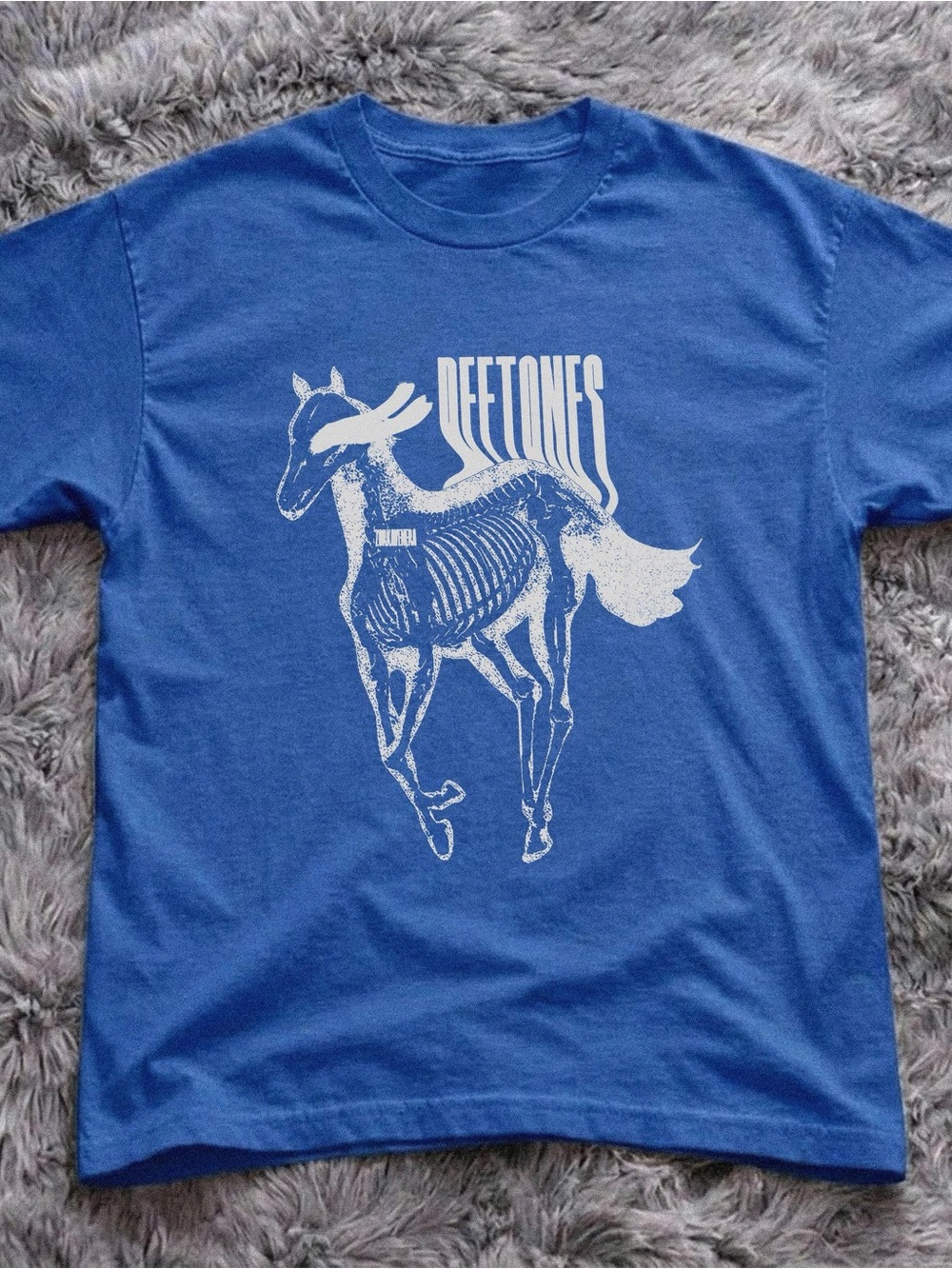 Gildan royal blue Deftones White pony tee